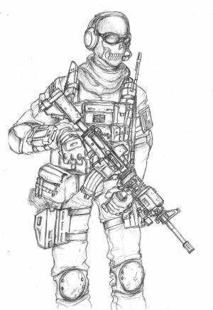 Раскраски Call of duty