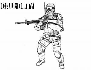 Раскраски Call of duty