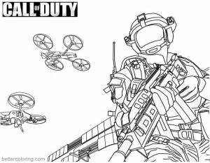 Раскраски Call of duty