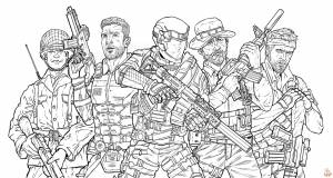 Раскраски Call of Duty для печати  для детей и взрослых