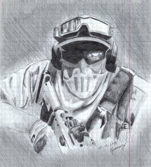 Призрак из игры Ghost Recon Future Soldier