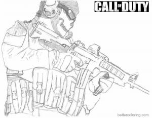 Раскраски Call of duty