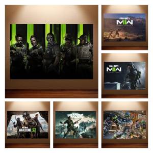 Плакат Call of Duty Modern Warfare II, рисунок трески для видеоигр, настенная живопись, живая комната, Настенный декор, картины, домашний декор