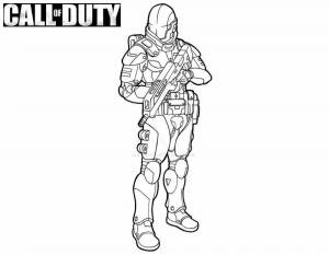 Раскраски Call of duty