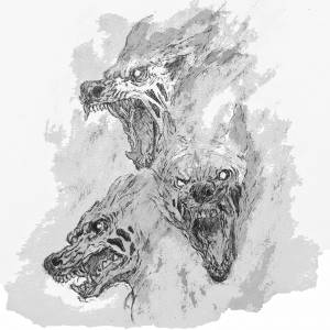 Цербер раскраска