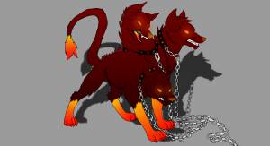 Цербер раскраска