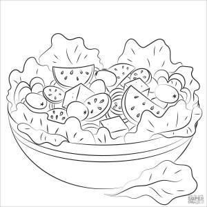 Раскраски Цезарь салат