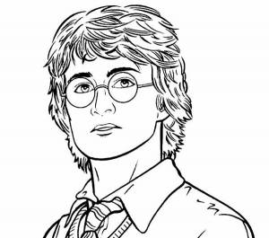 Раскраска Гарри Поттер