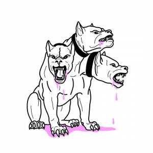 Цербер рисунок