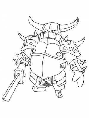 Раскраски Clash of Clans