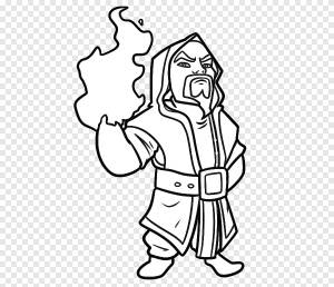Clash of Clans Рисование Волшебника Эскиз, Clash of Clans, белый, лицо png