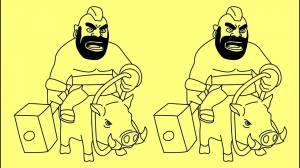 How to draw Clash of Clans characters Hog Rider troops