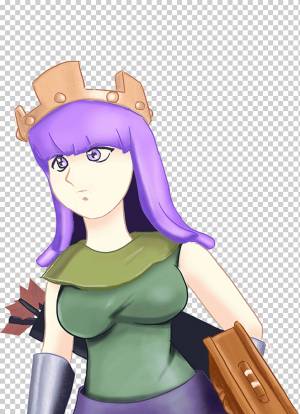 Clash of Clans Clash Royale ARCHER QUEEN Рисунок, лучник, фиолетовый, игра, рука png