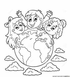 Раскраска на экологическую тему для детей