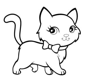Раскраски кошка, Раскраска кошка раскраска Домашние животные