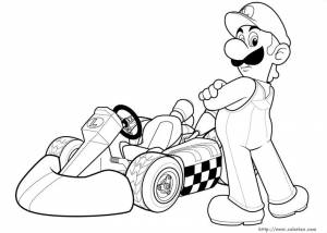 Pаскраска Super Mario Bros 153659