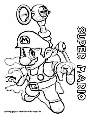 Pаскраска Super Mario Bros 153733