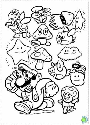Mario Bros Coloring Pages To Print