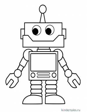 Робот» раскраска для детей