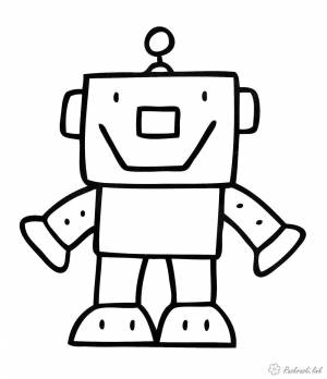 Раскраски робот, Раскраска Роботы раскраски для малышей Робот