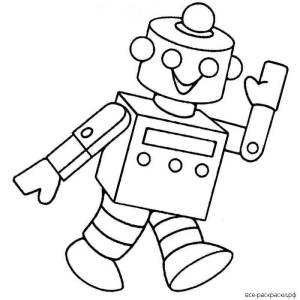 Раскраски Робот для детей 5 6 лет