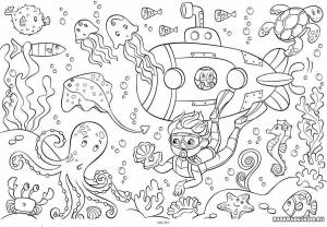 Раскраски Подводный мир для детей 6 7 лет