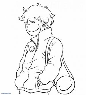 Раскраска Дрим Майнкрафт