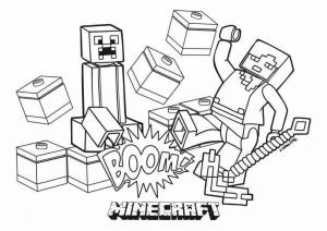Раскраски Дрим майнкрафт