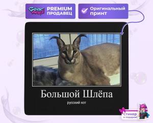 Коврик для мыши Шлёпа Большой Русский Кот