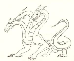 Гидра рисунок детский