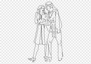 Рисование рисунка Line art Cartoon Sketch, Хиппи, угол, белый, рука png