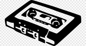 Компактная кассетная магнитофон, кассета, угол, текст png
