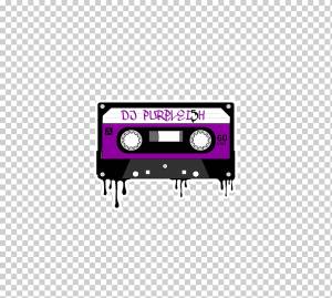 Компакт-кассета Звукозапись и воспроизведение Певица Магнитная лента Audio, Gucci Mane Cartoon, фиолетовый, текст, прямоугольник png