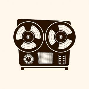 Кассетный плеер в стиле ретро