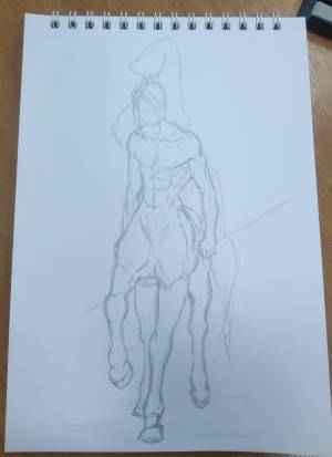 Рисунок Кентавр-некромант