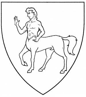 Кентавр раскраска для детей