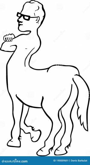 Кентавр раскраска для детей