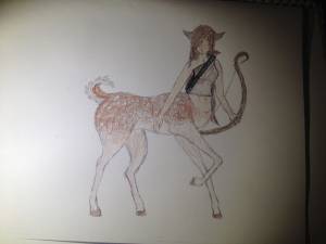 Кентавр раскраска