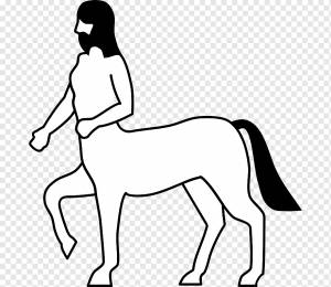 Кентавр Греческая мифология, Кентавр, лошадь, легендарное существо, белый png