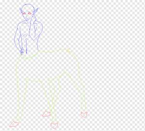 Рисунок кентавра Эскиз, Кентавр, млекопитающее, плотоядный, рука png