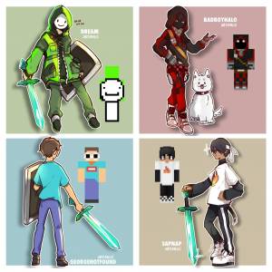 Рисунки дрим майнкрафт