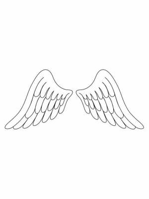 Раскраски Крылья ангела