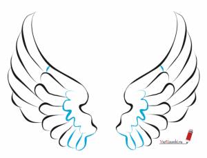 Как нарисовать крылья ангела карандашом поэтапно?