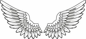 Рисование ангела, крылья с, угол, карандаш, монохромный png