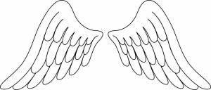 Раскраски Крылья ангела