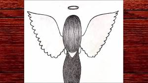 Как Нарисовать АНГЕЛА Очень Легко шаг за шагом