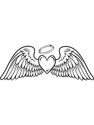 Раскраски Крылья ангела