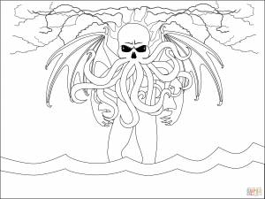 Раскраска Ктулху