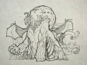 Ктулху зарисовка Лавкрафта