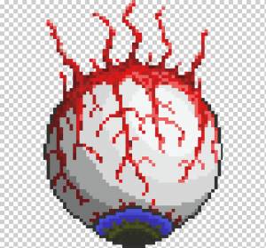 Террария Ктулху Майнкрафт Босс Глаз, Майнкрафт, лицо, симметрия, босс png